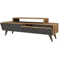 Skye Decor , City - Noyer, Chalcedony, Meubles TV, Noyer, 140 x 48,8 x 41,8 cm
