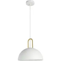 Eglo Lampe suspendue Calmanera blanc avec de l'or