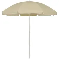 vidaXL Parasol de plage jaune sable 240 cm
