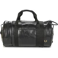 Fred perry pour homme. L7260 Sac de sport Classic Barrel ton sur ton noir (OSFA), Casuel, Polister recyclé, Durable