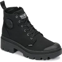 Palladium Bottines à lacets 'Pallabase' noir / blanc