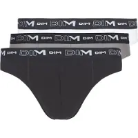 Dim Slips COTON STRETCH X3 hommes - Noir - T4