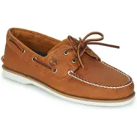 Timberland pour homme. TB0A43V98771 Chaussures bateau en cuir marron (40 W), Plat, Lacets, Casuel