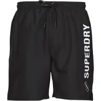Superdry Code Applque 19inch Swimming Shorts Noir S Homme