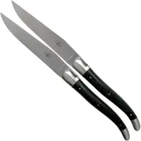 Laguiole , LAT22MINEB, set de couteaux à steak, 2 pièces, ébène mat