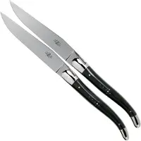 Laguiole T22MINBF horn polished couteaux à steak set de 2 pièces
