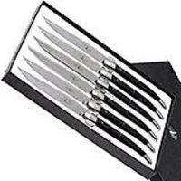 Laguiole , T62MINTCNOI, set de couteaux à steak en micarta