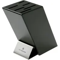 Victorinox Swiss Modern bloc à couteaux , cuir noir, 7-7086-03