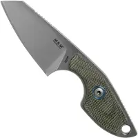 MKM-Maniago Knife Makers Couteau de cou Mikro 2, green canvas micarta