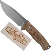 Lionsteel M5 CPM 3V, Natural Canvas Micarta, Knivesandtools Exclusive couteau de survie