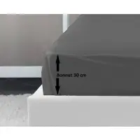 You do it Housse de Matelas Lovely Home Gris Foncé 160 x 200 cm