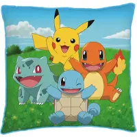 Pokémon Coussin Pokémon, coussin décoratif 40*40 cm (40 x 40 cm)