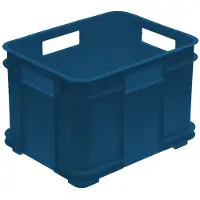 Keeeper Boîte de rangement Euro-Box M "bruno eco", bleu (16 l, 1x)