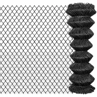 vidaXL -Netzzaun 25x1,25 m Stahlgrau
