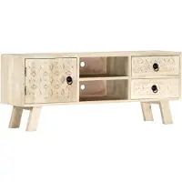 vidaXL Armoire TV 110 x 30 x 44 cm bois massif mangue