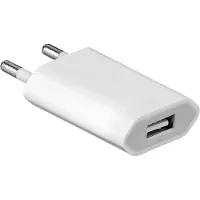 Goobay 43748 Chargeur USB 1 A, blanc - avec 1x prise USB femelle, forme plate