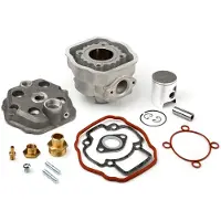 Airsal Piaggio Nrg/zip Lc 47.6mm Cylinder&piston Kit Argenté