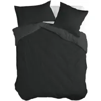 Happy Fiday Home Housse de couette HappyFriday Basic Noir 220 x 220 cm