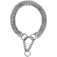 Trixie Collier Étrangleur, 3 Rangs, Sécurité, Chromé, 55 Cm/2,5 Mm - 2267
