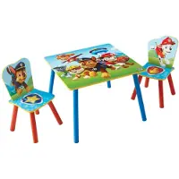 Paw Patrol Table + 2 chaises pour enfants La Pat' Patrouille