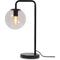 It's About Romi - Lampe de table Warsaw - noir/verre - 32x20x53cm lampe de table - lampe de chevet, salon, chambre à coucher