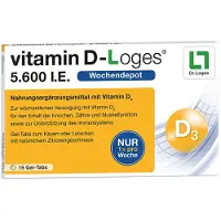 Dr. Loges + Co. GmbH vitamine D-Loges 5.600 I.E. Gel-Tabs, 15 comprimés