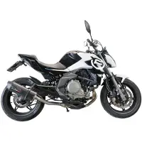Gpr Exhaust Systems Furore Evo4 Poppy Cf Moto 400 Nk 19-20 Ref:cf.5.cat.fupo Homologated Oval Muffler Noir Homologated