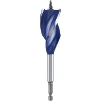 Irwin Mèche à bois - - Blue Groove - 6X 32 mm - Emmanchement 6 pans - Acier
