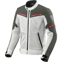 REV'IT! Revit Airwave 3 Veste textile pour moto, blanc/gris, S