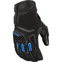 KLIM Baja S4 Noir Kinetik Bleu Gants Taille M