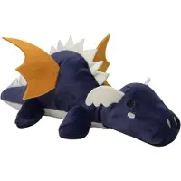 Tryco Peluche - Dragon Diego en peluche - bleu et jaune - 38 cm - doudou
