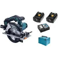 Makita DHS 630 RMJ Scie circulaire sans fil 18 V 165 mm en Makpac avec 2x 4,0 Ah batterie + chargeur