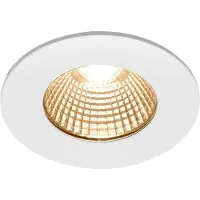 SLV Plafonnier LED Patta-I IP65 rond blanc Dim to warm