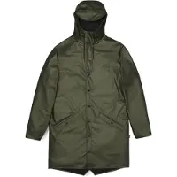 Rains 12020 Long Jacket Evergreen