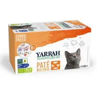 Yarrah Multipack Bio Paté pour Chat - Barquette - 8 x 100 g