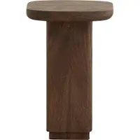 Nordal Table d'appoint Toke marron foncé