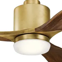 Elstead Lighting Ridley II, Ventilateur, Marron