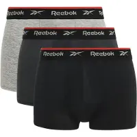 Reebok Sous-vêtements de sport 'Redgrave' gris foncé / gris chiné / rouge / noir