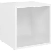 vidaXL Armoire TV Blanc 37x35x37 cm Bois composite