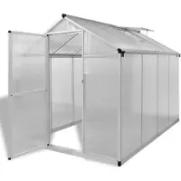 vidaXL Serre renforcée en aluminium 4,6 m²