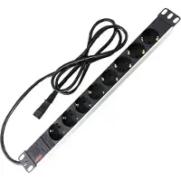 Roline 19.07.1622 power extension 2 m 8 AC outlet(s) Indoor Aluminium