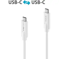 PureLink IS2510-005 Câble USB-C vers USB-C (Gen 2) 0,5m blanc