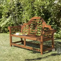 Macabane MAEVA - Banc de jardin Sumatra en bois teck huilé