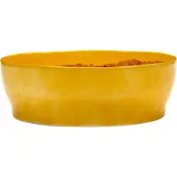 Serax Feast Saladier Yellow|Red Stripes