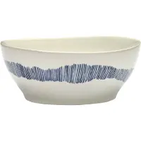 Serax Ottolenghi Feast Kom L Blanc 4 pcs B8921010B, Saladier + bol, Bleu, Multicolore, Blanc