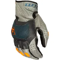KLIM Badlands Aero Pro Short Petrol Strike Orange Gants Taille S