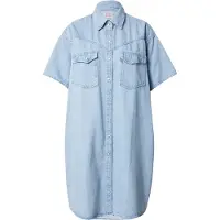 Levi's Elowen Western Short Sleeve Dress Bleu S Femme