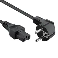 ACT Powercord connecteur de courant CEE7/7 mâle (angle)