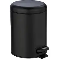 Wenko Leman seau à cosmétique 5,0 l noir, Poubelle, Noir