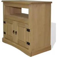 vidaXL Armoire TV de style mexicain en pin massif Corona 80 x 43 x 78 cm